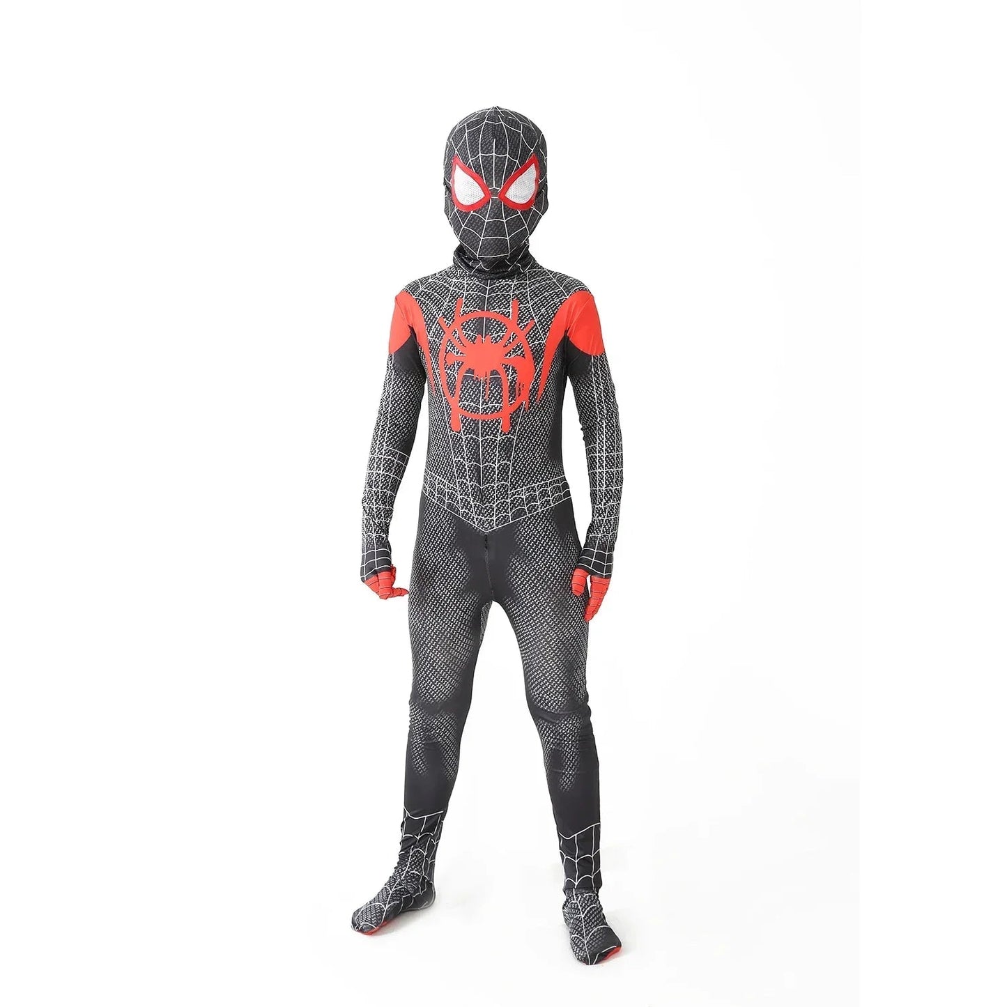 New Miles Morales Far From Home Cosplay Costume Zentai Costume Superhero Bodysuit Spandex Suit for Kids Custom Made - Slobuy