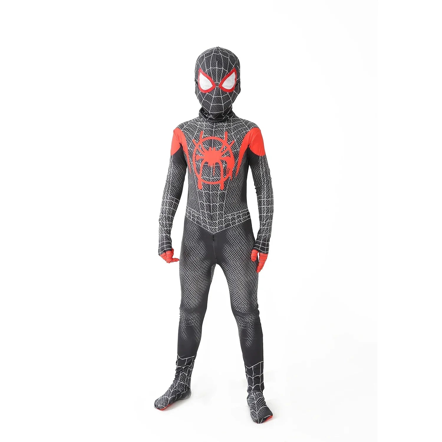 New Miles Morales Far From Home Cosplay Costume Zentai Costume Superhero Bodysuit Spandex Suit for Kids Custom Made - Slobuy