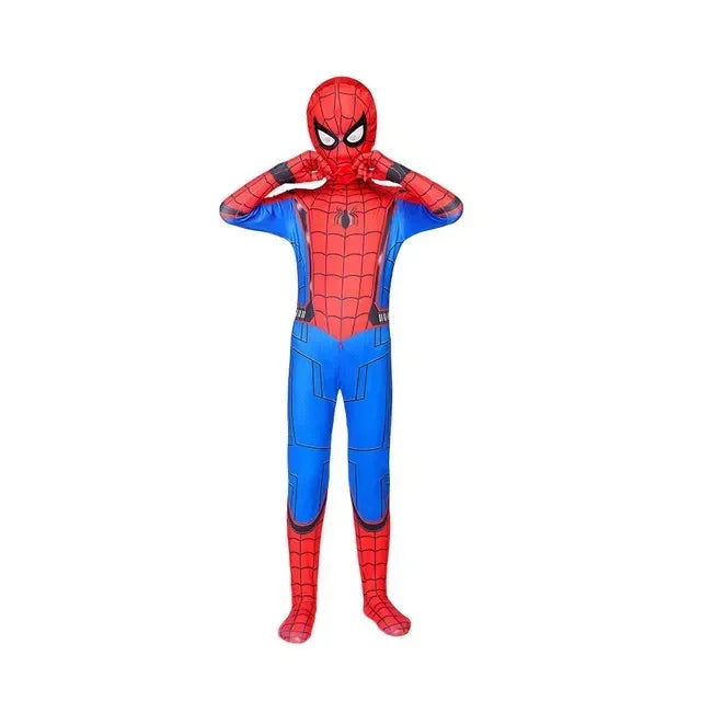 New Miles Morales Far From Home Cosplay Costume Zentai Costume Superhero Bodysuit Spandex Suit for Kids Custom Made - Slobuy