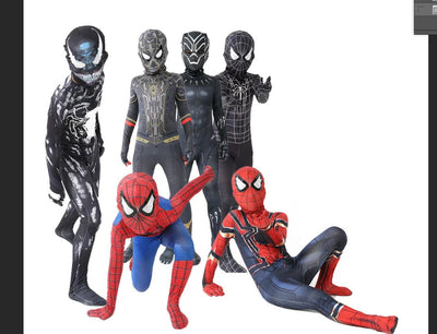 New Miles Morales Far From Home Cosplay Costume Zentai Spiderman Costume Superhero Bodysuit Spandex Suit for Kids Custom Made - Slobuy
