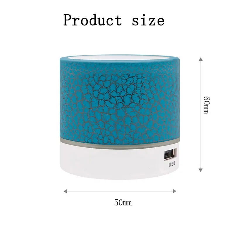 New Mini Portable Car Audio A9 Dazzling Crack LED Wireless Bluetooth 4.1 Subwoofer Speaker TF Card - Slobuy