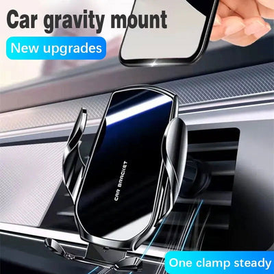 New Mirror Car Mobile Phone Holder Navigation Gravity Sensing Air Outlet Clip Universal Mobile Phone Holder Automotive Supplies - Slobuy