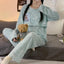 New Monthly Clothing 2-Piece Spring And Autumn Maternity Pajamas Summer Breastfeeding Suit Breastfeeding Pajamas Homewear - Slobuy