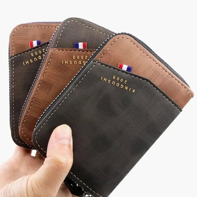 New Organ Bag Multi Pu Leather Large Capacity Card Bag Multifunctional Zipper Card Clip Hot Sales For Men And Women - Slobuy