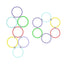 New Outdoor Kids Funny Physical Training Sport Toys Lattice Jump Ring Set Game 10 Hoops 10 Connectors for Park Play Boys Girls - Slobuy