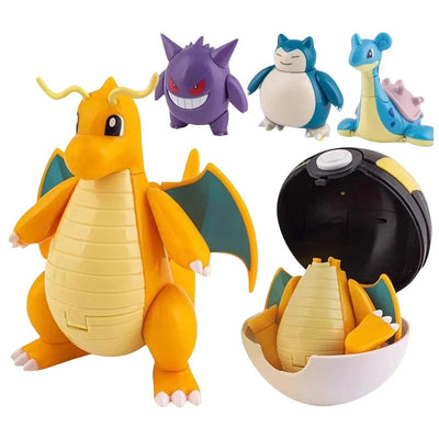 New Pokemon Figures Toys Variant Ball Model Pikachu Gengar Pokeball Dragonite Snorlax  Action Figure Lapras Pocket Monsters Toy - Slobuy