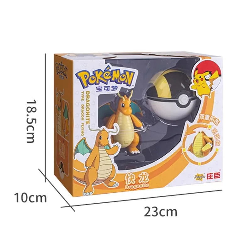 New Pokemon Figures Toys Variant Ball Model Pikachu Gengar Pokeball Dragonite Snorlax  Action Figure Lapras Pocket Monsters Toy - Slobuy