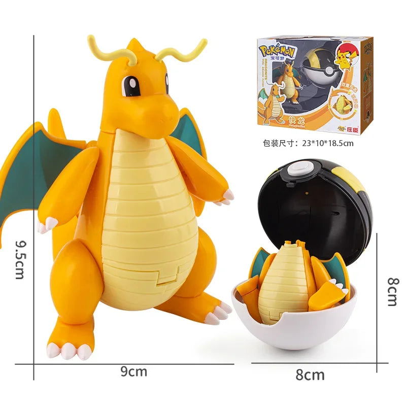 New Pokemon Figures Toys Variant Ball Model Pikachu Gengar Pokeball Dragonite Snorlax  Action Figure Lapras Pocket Monsters Toy - Slobuy