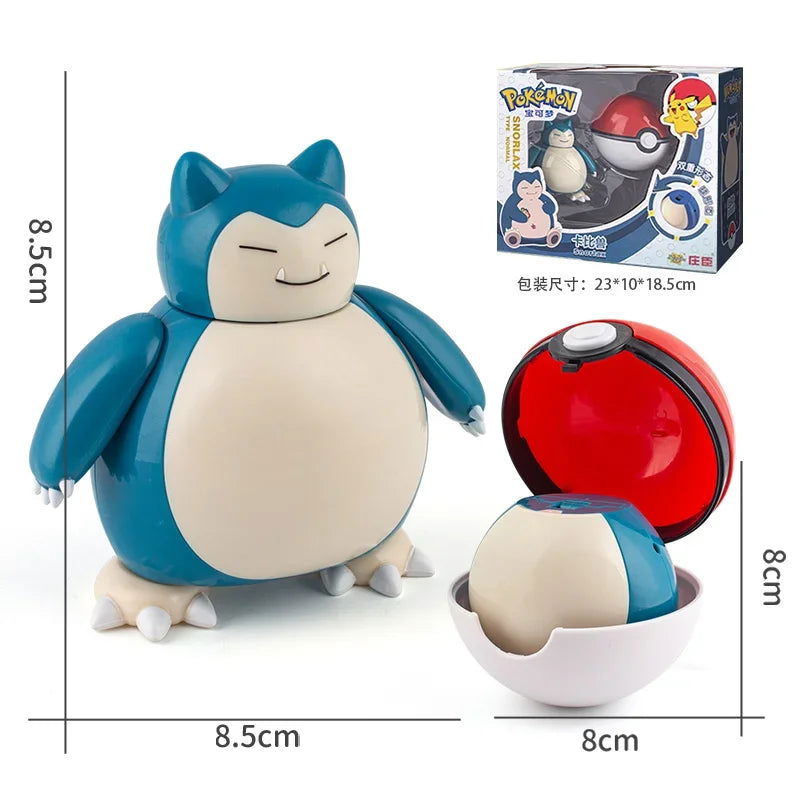 New Pokemon Figures Toys Variant Ball Model Pikachu Gengar Pokeball Dragonite Snorlax  Action Figure Lapras Pocket Monsters Toy - Slobuy