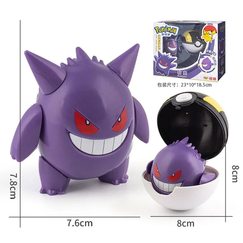 New Pokemon Figures Toys Variant Ball Model Pikachu Gengar Pokeball Dragonite Snorlax  Action Figure Lapras Pocket Monsters Toy - Slobuy