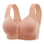 New Pregnant Women's Front Open Button Breastfeeding Bra Women's Large Steel Ring Free Bra Traceless Thin Comfortable Bra - Slobuy