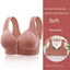 New Pregnant Women's Front Open Button Breastfeeding Bra Women's Large Steel Ring Free Bra Traceless Thin Comfortable Bra - Slobuy