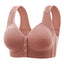 New Pregnant Women's Front Open Button Breastfeeding Bra Women's Large Steel Ring Free Bra Traceless Thin Comfortable Bra - Slobuy