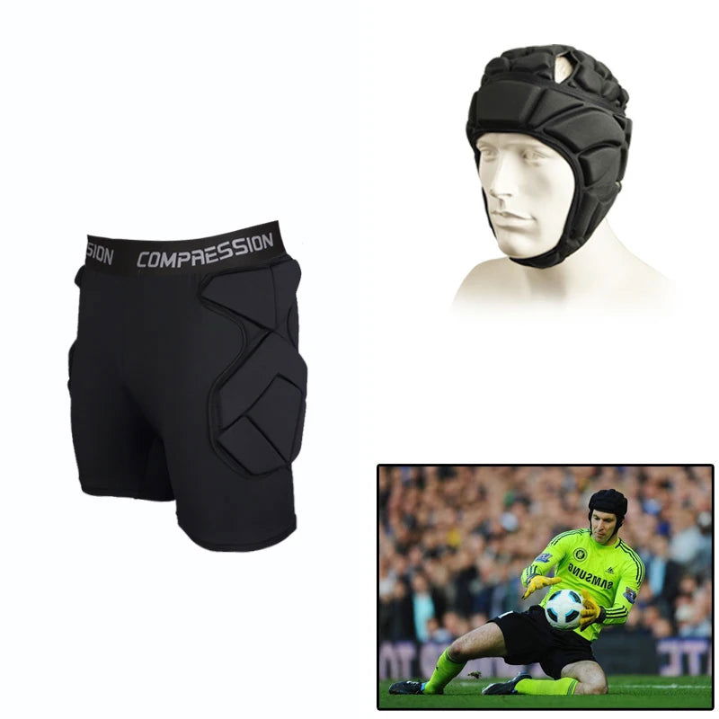New Professional Goalkeeper Uniforms soccer training equipment soccer helmet EVA thick sponge protective Goalkeeper equipment - Slobuy
