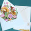 New Romantic Flower Birthday Christmas Card 3D Pop-up Greeting Cards Set Postcard Party Wedding Decor Creative Gifts Cards - Slobuy