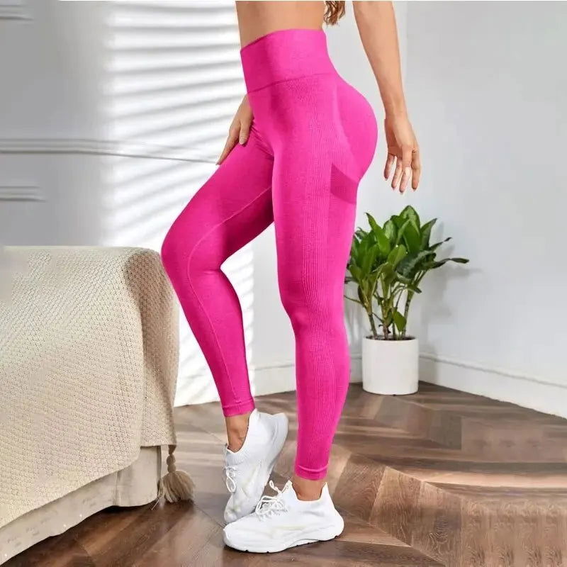 New Seamless High-Waisted Breathable Yoga Pants Women's Quick Dry Running Fitness Pants - Slobuy