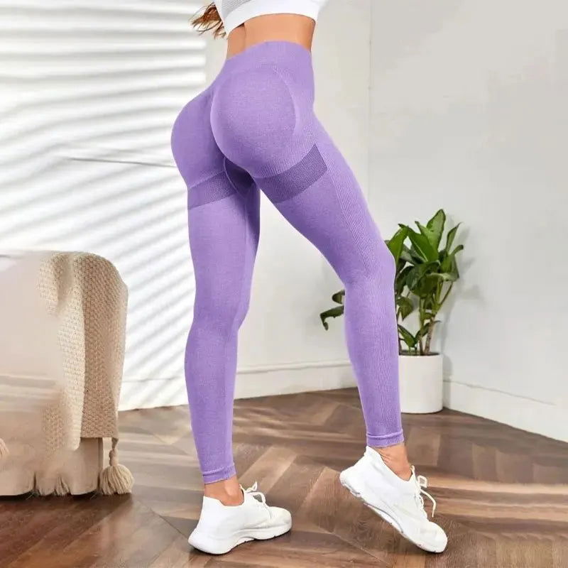 New Seamless High-Waisted Breathable Yoga Pants Women's Quick Dry Running Fitness Pants - Slobuy