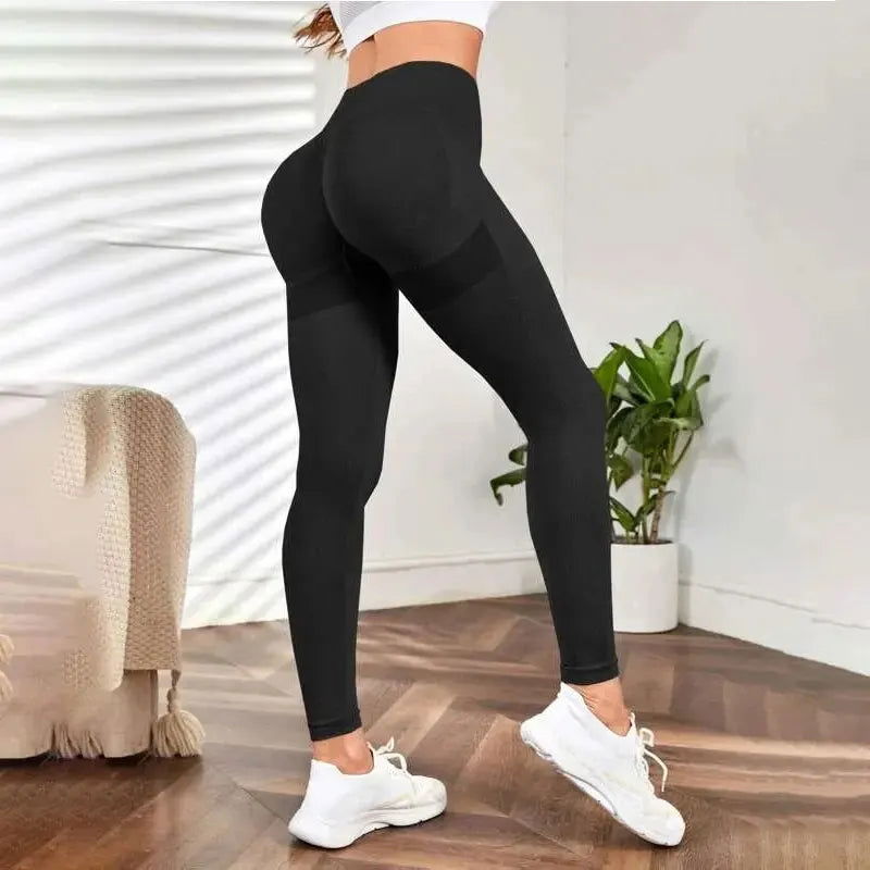 New Seamless High-Waisted Breathable Yoga Pants Women's Quick Dry Running Fitness Pants - Slobuy