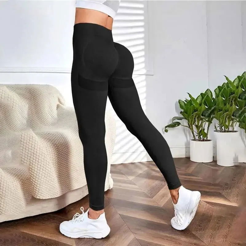 New Seamless High-Waisted Breathable Yoga Pants Women's Quick Dry Running Fitness Pants - Slobuy