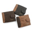 New Short Men Wallets Slim Card Holder Quality PU Leather Brand Male Wallet Small Photo Holder 3-fold Bag Frosted Men's Purses - Slobuy