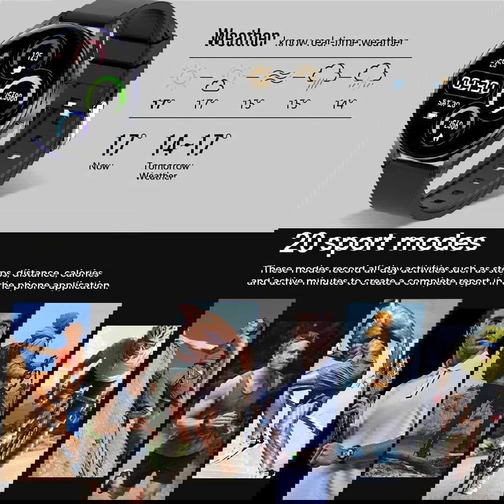 New Smartwatch for Men HD Full Touch Blood Pressure Blood Oxygen Bluetooth Call Sports Smart Watch Men Women For Android IOS - Slobuy