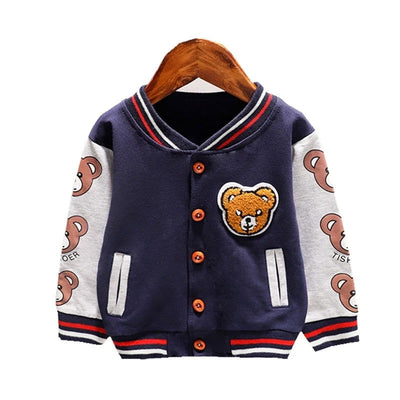 New Spring Autumn Baby Girls Boys Clothes Children Cotton Cartoon Jacket Toddler Fashion Sports Costume Infant Kids Sportswear - Slobuy