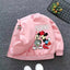 New Spring Baby Boys Girls Jacket Fashion Cartoon Mickey Minnie Mouse Print Outerwear for Kids Clothes Children Windbreaker Coat - Slobuy