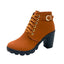 New Spring Winter Women Pumps Boots High Quality Lace-up European Ladies Shoes PU High Heels Boots Fast Delivery Platform Boots - Slobuy