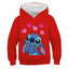 New Stitch Hoodies Girls Sweatshirt Autumn And Winter Long Sleeve Harajuku Pullovers Disney Series Stich Casual Hooded Tops - Slobuy
