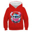 New Stitch Hoodies Girls Sweatshirt Autumn And Winter Long Sleeve Harajuku Pullovers Disney Series Stich Casual Hooded Tops - Slobuy