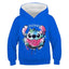 New Stitch Hoodies Girls Sweatshirt Autumn And Winter Long Sleeve Harajuku Pullovers Disney Series Stich Casual Hooded Tops - Slobuy