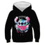 New Stitch Hoodies Girls Sweatshirt Autumn And Winter Long Sleeve Harajuku Pullovers Disney Series Stich Casual Hooded Tops - Slobuy