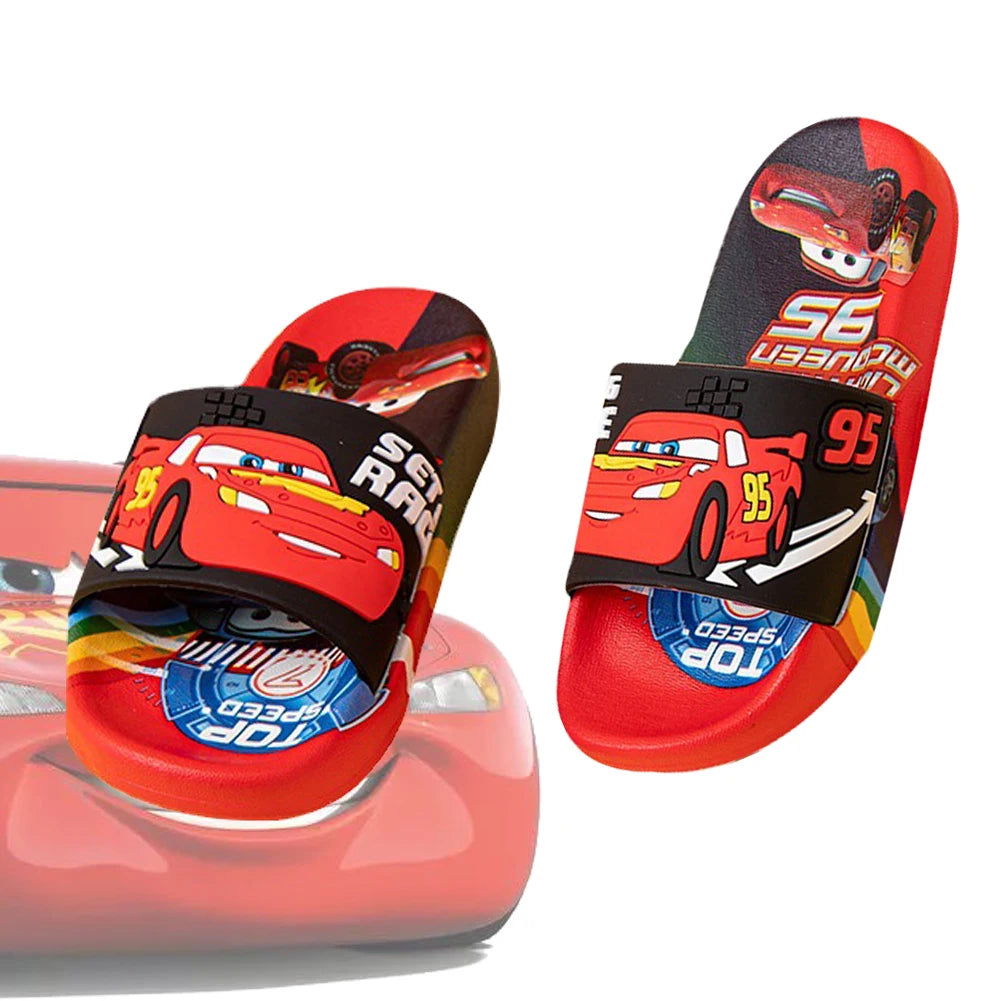 New Summer Children Sandals Kids Cars Cartoon Toddler Boys Soft Sole Shoes Anti-Slip Slippers Wearable in all seasons Sandals - Slobuy