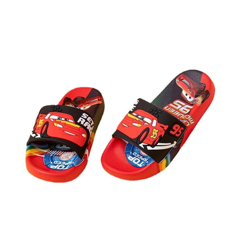 New Summer Children Sandals Kids Cars Cartoon Toddler Boys Soft Sole Shoes Anti-Slip Slippers Wearable in all seasons Sandals - Slobuy