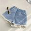 New Summer Kids Short Denim Shorts For Girls Fashion Girl Short Princess Jeans Children Pants Girls Shorts Flower Girls Clothing - Slobuy