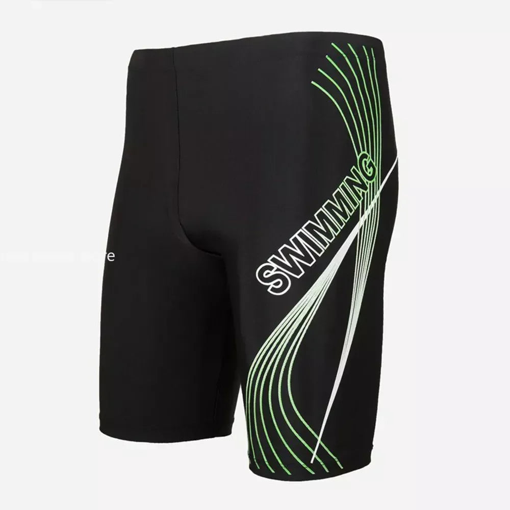 New Swimsuit Mens Swimming Trunks Sexy Swimwear Quick-dry Boxer Shorts Tight Swim Trunks Plus Size Quick Dry Swimming - Slobuy