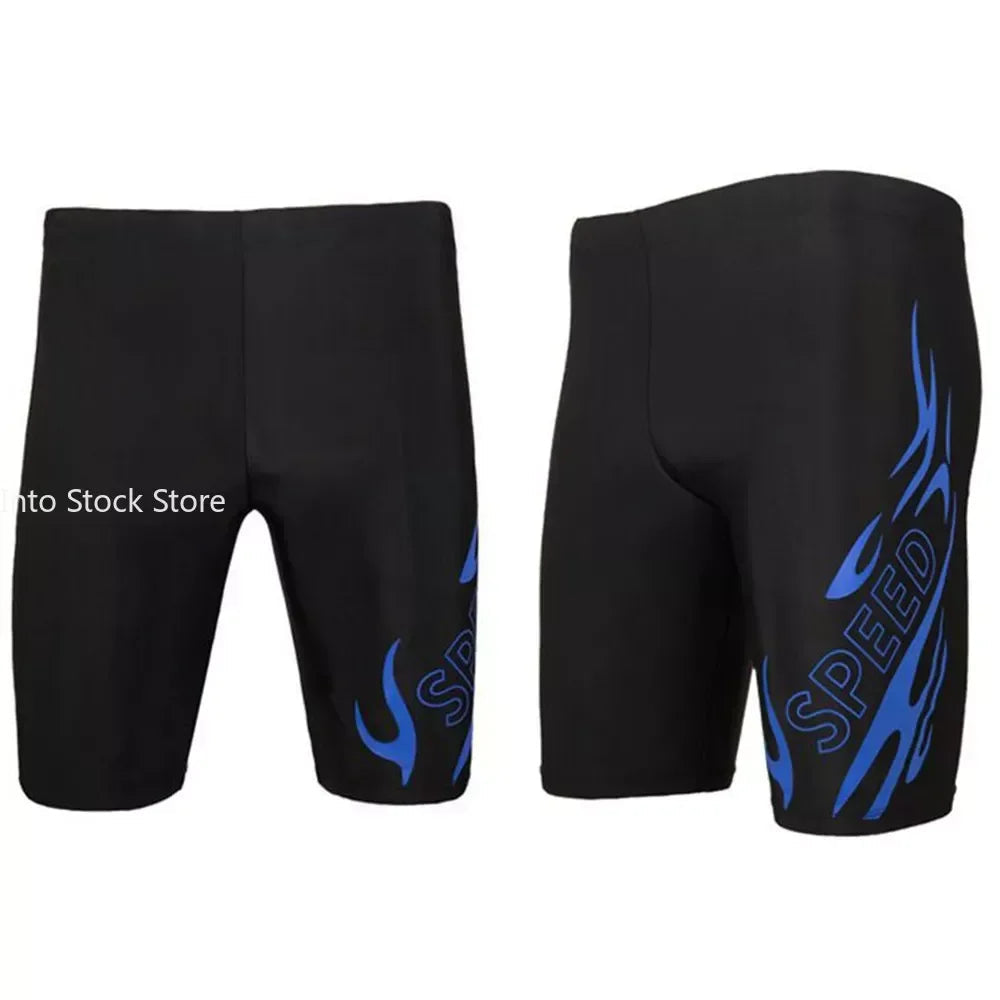 New Swimsuit Mens Swimming Trunks Sexy Swimwear Quick-dry Boxer Shorts Tight Swim Trunks Plus Size Quick Dry Swimming - Slobuy