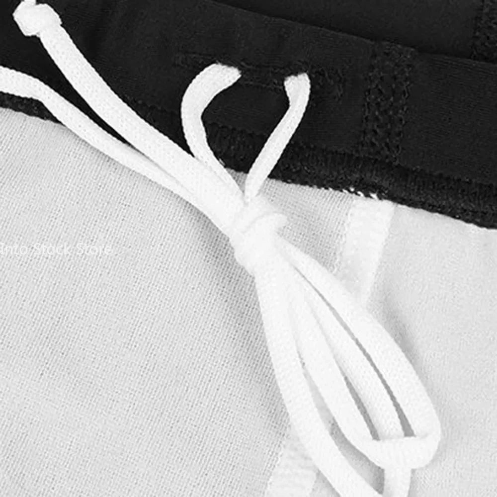 New Swimsuit Mens Swimming Trunks Sexy Swimwear Quick-dry Boxer Shorts Tight Swim Trunks Plus Size Quick Dry Swimming - Slobuy