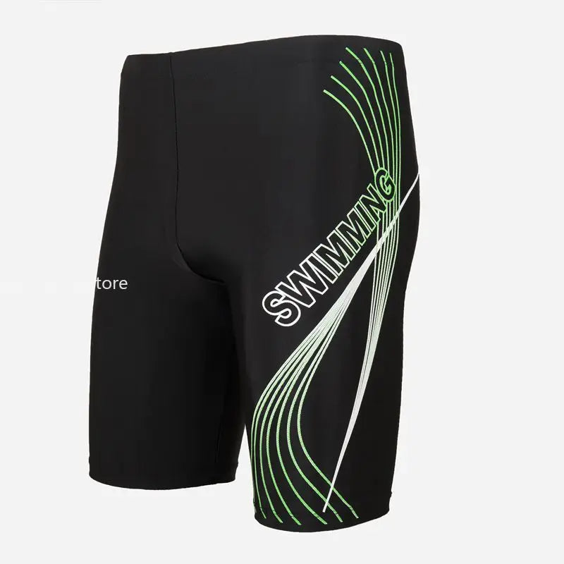 New Swimsuit Mens Swimming Trunks Sexy Swimwear Quick-dry Boxer Shorts Tight Swim Trunks Plus Size Quick Dry Swimming - Slobuy