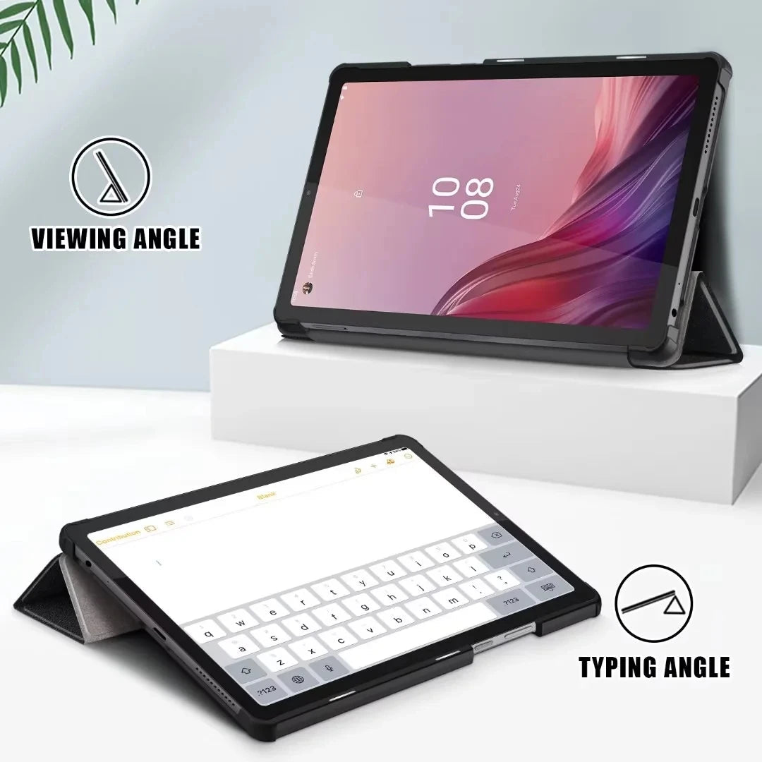 New Tablet Cover For Lenovo Tab M9 2023 Case TB310FU TB310XC 9.0 inch PU Leather Magnetic Tri-Fold Stand Funda Coque+Film+Pen - Slobuy