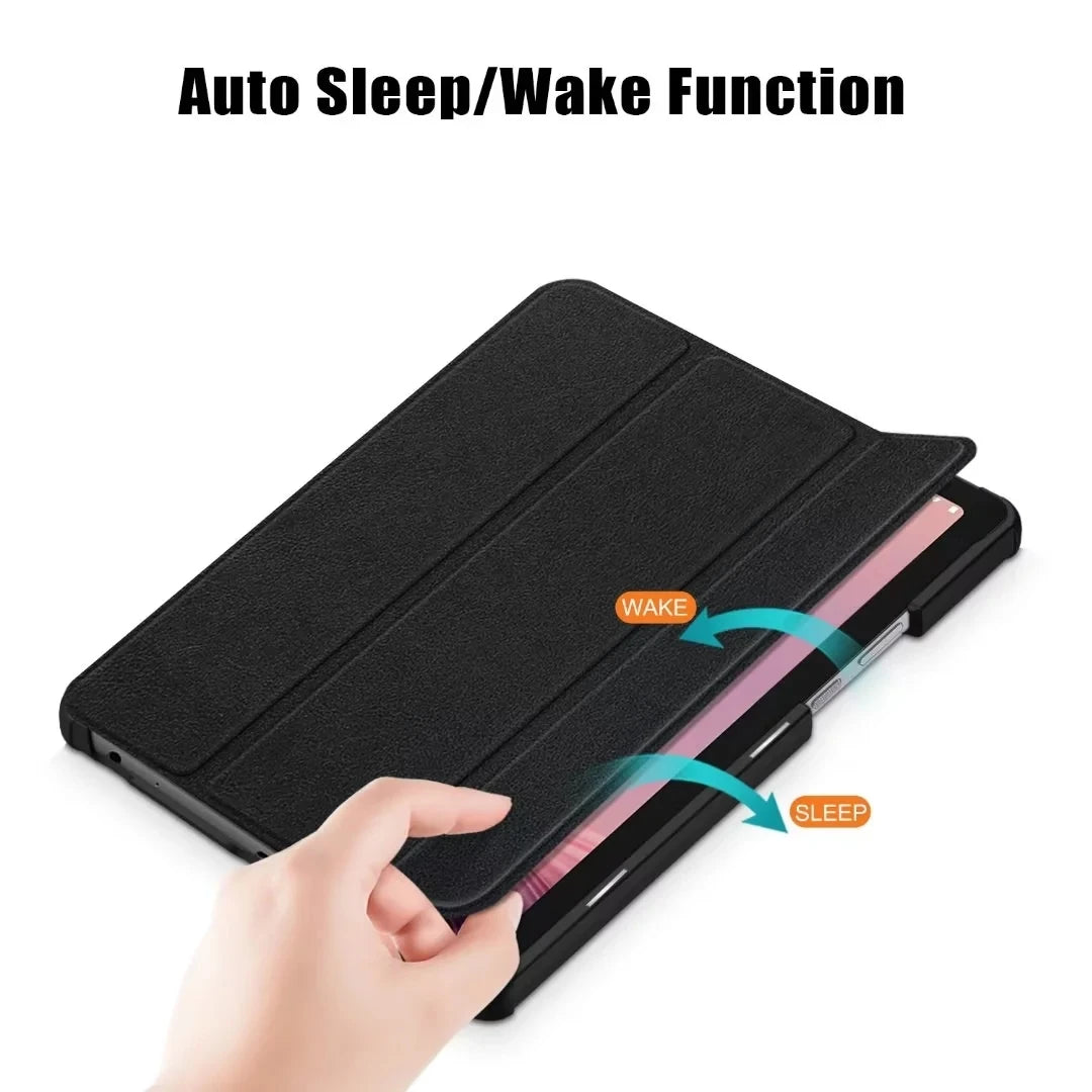 New Tablet Cover For Lenovo Tab M9 2023 Case TB310FU TB310XC 9.0 inch PU Leather Magnetic Tri-Fold Stand Funda Coque+Film+Pen - Slobuy