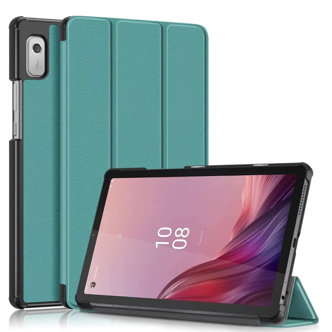 New Tablet Cover For Lenovo Tab M9 2023 Case TB310FU TB310XC 9.0 inch PU Leather Magnetic Tri-Fold Stand Funda Coque+Film+Pen - Slobuy