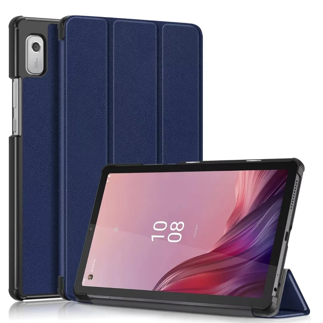 New Tablet Cover For Lenovo Tab M9 2023 Case TB310FU TB310XC 9.0 inch PU Leather Magnetic Tri-Fold Stand Funda Coque+Film+Pen - Slobuy