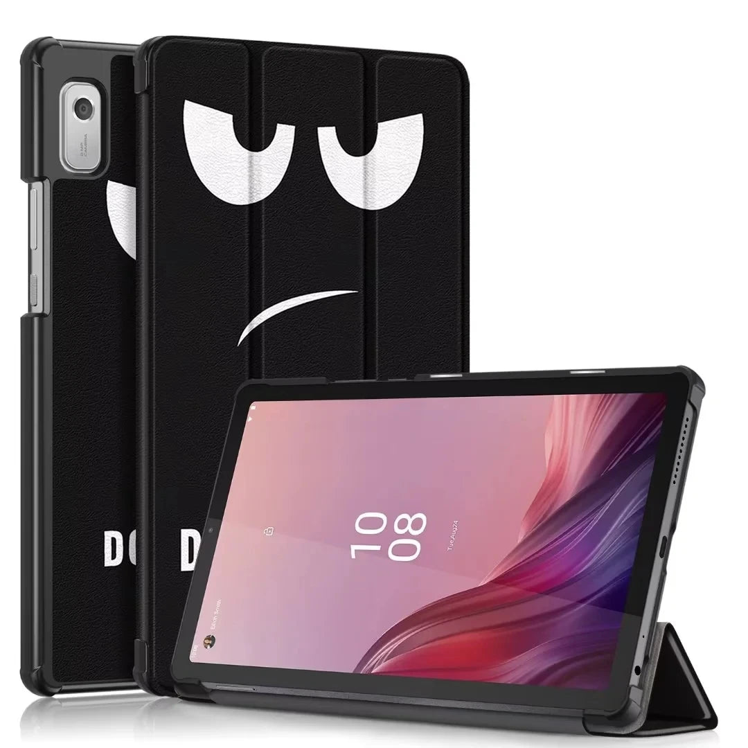New Tablet Cover For Lenovo Tab M9 2023 Case TB310FU TB310XC 9.0 inch PU Leather Magnetic Tri-Fold Stand Funda Coque+Film+Pen - Slobuy