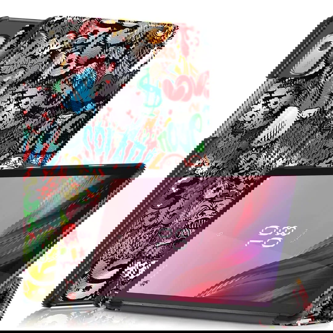 New Tablet Cover For Lenovo Tab M9 2023 Case TB310FU TB310XC 9.0 inch PU Leather Magnetic Tri-Fold Stand Funda Coque+Film+Pen - Slobuy
