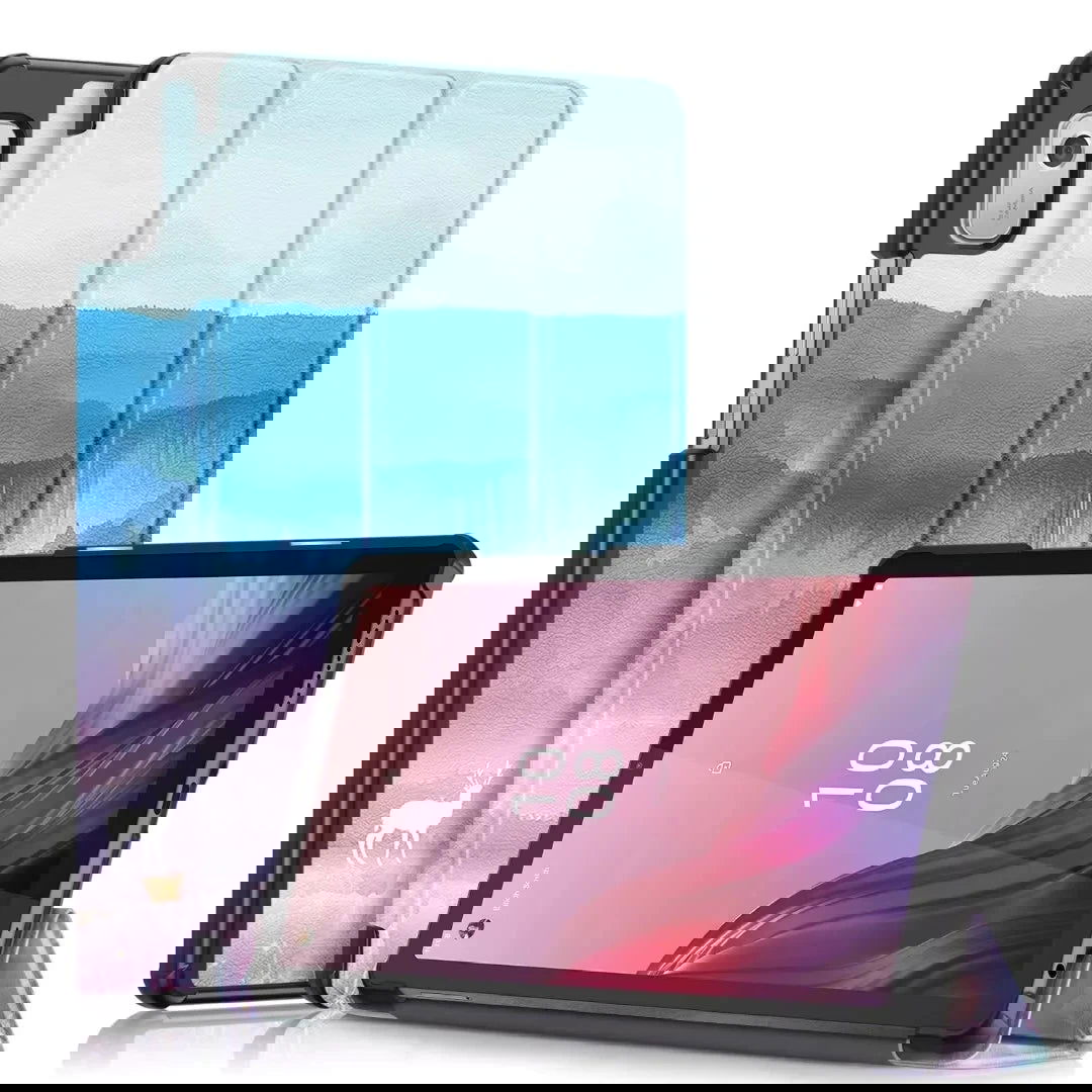 New Tablet Cover For Lenovo Tab M9 2023 Case TB310FU TB310XC 9.0 inch PU Leather Magnetic Tri-Fold Stand Funda Coque+Film+Pen - Slobuy