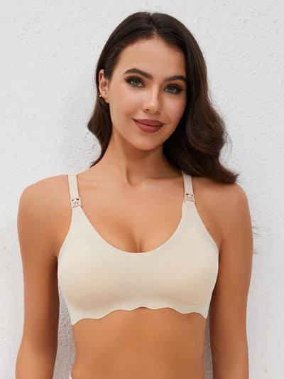 New Traceless Women's Comfortable and Breathable Ultra Thin Breastfeeding Bra Detachable Breastfeeding Bra - Slobuy