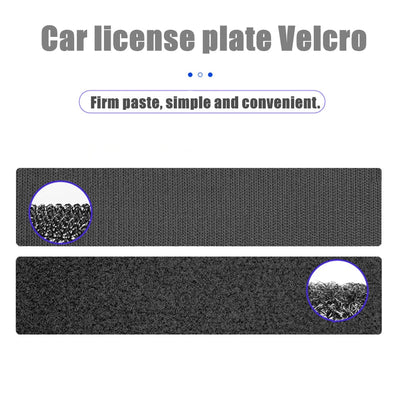 New Unique Frameless License Plate Holder Harmless Polyester Adhesive Number Plate Holder Durable Number Car Accessories 2023 - Slobuy