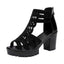 New Women's Sandals Wedges Summer Hollow Out Roman Sandals Ladies Elegant Low Heel Sandals for Women Fashion Mujer Footwear - Slobuy