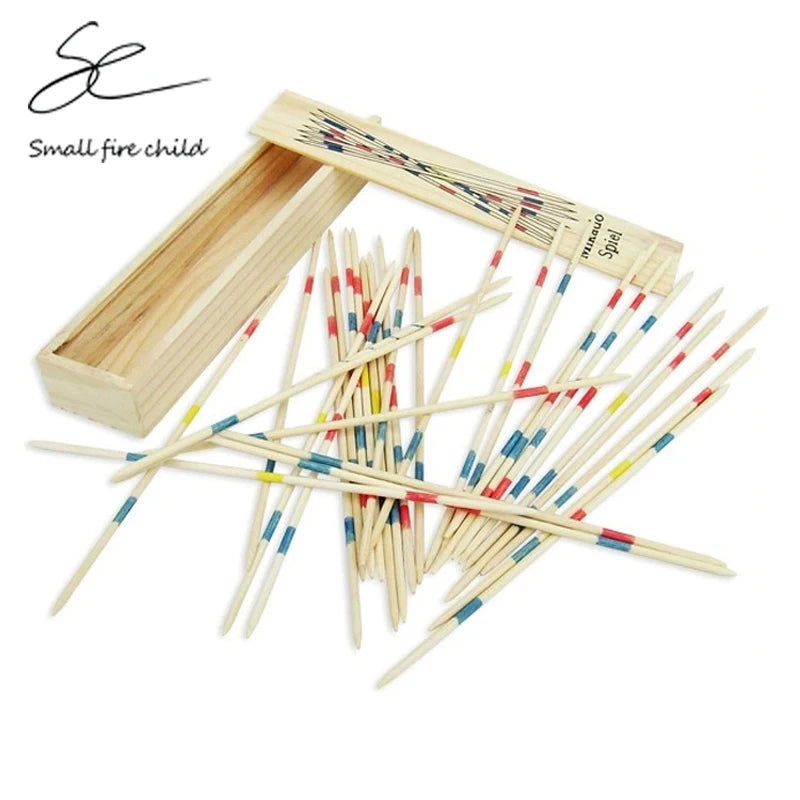 New Wooden Toys Pick Up Sticks Puzzle Game Multiplayer Board Stick Kids Educational Interactive Development Toy for Children - Slobuy